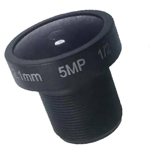 5.0 Megapixel 2.1mm Fisheye Action Camera Lens w/t IR Filter F2.0 M12 Mount Wider Viewing Angle 155Degre