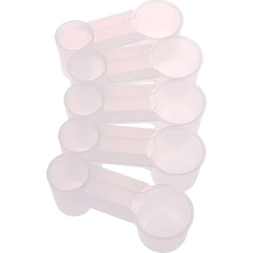 Plastic Bird Feeder Clear Water Bottle Drinker Cup for Pigeon Bird Accessories 5Pcs Hot