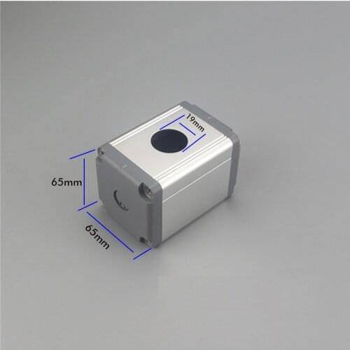 Aluminum pushbutton switch box Metal Push Button switch box 65*65 one hole 22mm pushbutton switch enclosure