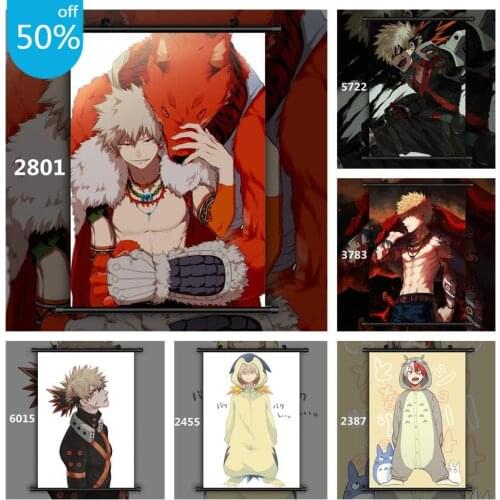 Boku No My Hero Academia Bakugou Shoto Shouto Anime Posters Canvas Painting Wall Decor Wall Art Picture Room Decor Home Decor