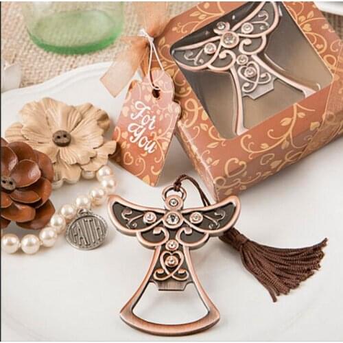 Free Shipping 50pcs/sets Angel Bottle Opener in Gift Box Wedding Favor/Wedding Gift/beer Opener/Wedding Accessories