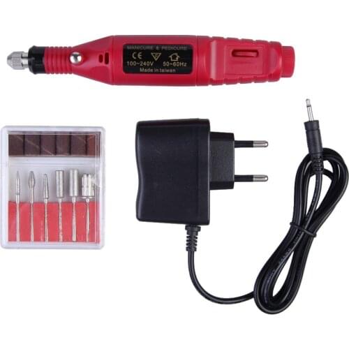 Electric Nail Art Pen Manicure Pedicure Drills Kits 100-240V EU Adapter