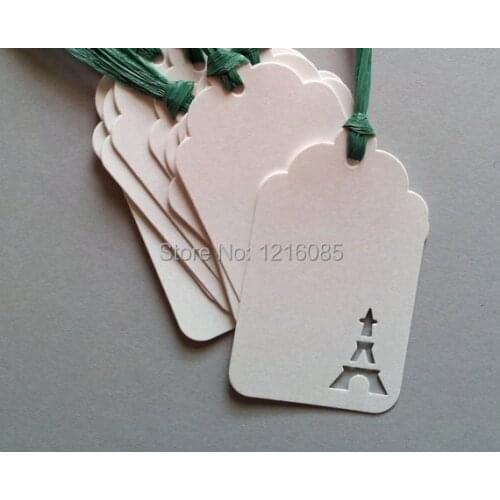 Eiffel Tower Gift Tag Blank Favor Tags Blank Thank You Tags wedding birthday party Favor Tags