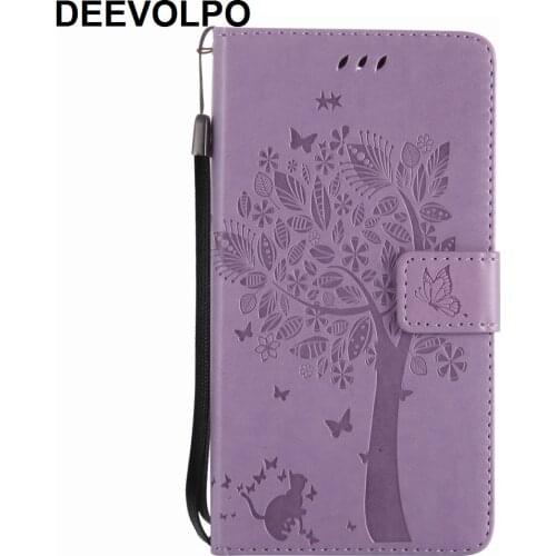 Flip Cases Coque Leather For LG Nexus 5X Leon Spirit V30 V20 V10 Stylus 2 3 Plus LS770 LS775 K3 K10 2017 Tree Cat Embossing P06Z