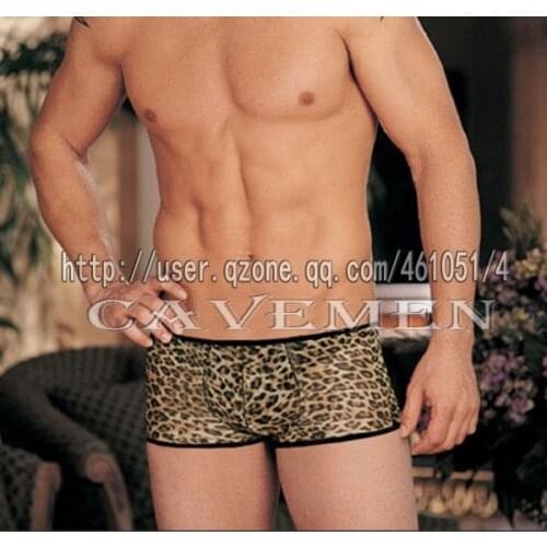 Hipster Leopard* 2194*sexy men lingerie T-Back G-String Underwear Triangle pants Trousers Suit Jacket boxer free shipping