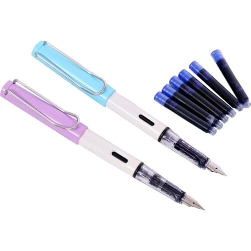 Kawaii Student Ink Pen Removable Bag Calligraphy Business Special Pen Boutique Office School Supplies Stationery 0.38mm