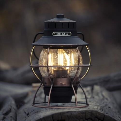Barebones LIV-280 Railroad Lantern outdoor camping lantern lights rechargeable LED lights camp lights