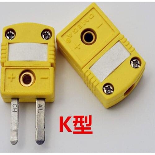 Male/Female Mini Connectors Plug Thermocouple Temperature Male K Type Sensors K T J Type Sockets Sensor US Type