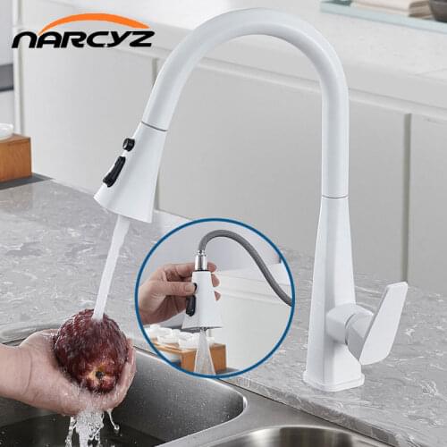 NARCYZ White Kitchen Faucets