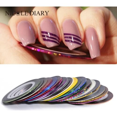 Ленты и нити для дизайна ногтей NICOLE DIARY China At AliExpress