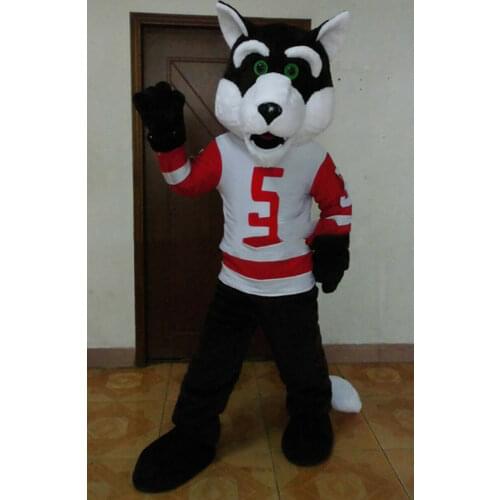 New Happy Carnival Mascot Halloween Jersey Wolf Cosplay Performance Costume Adult Use Birthday Party Advertising Parade Prop Set