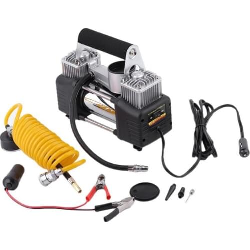 Portable Styling Super Flow Car Tire Tyre Inflator DC 12V Metal Vehicle Auto Electric Pump Air Compressor Hot Drop Shipping