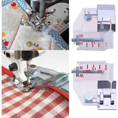 Adjustable Bias Binder Presser Foot Binding Feet Sewing Machine Attachment