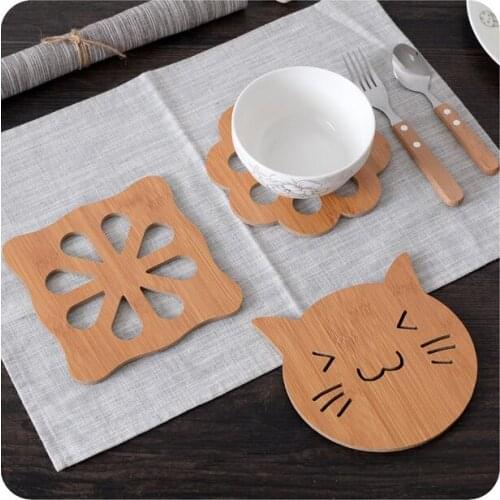 Cutout wool mat thickening anti-hot insulation pad placemat slip-resistant b612 pot holder bowl pad