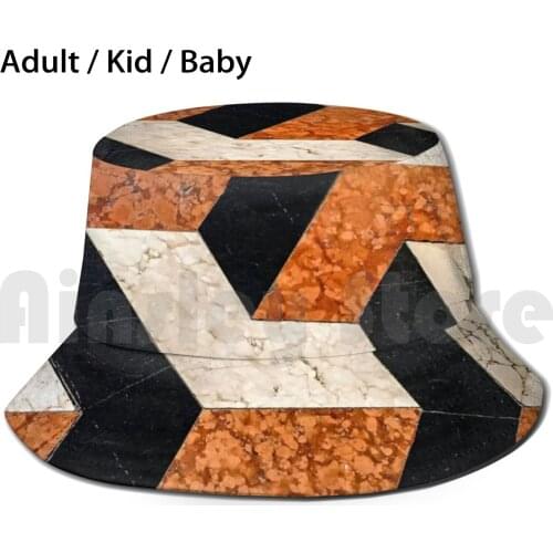 3D Geometric Shape Pattern Sun Hat Foldable UV Protection Geometric Pattern Modern Abstract Graphic Geometric Cool