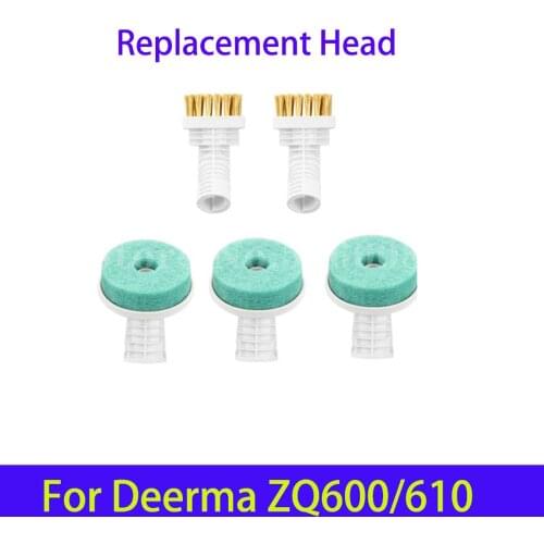 For Deerma DEM ZQ600 ZQ610 Handheld Steam Vacuum Cleaner Replacement parts Brush Head 5 Attachment Mold Dust Removal Heads
