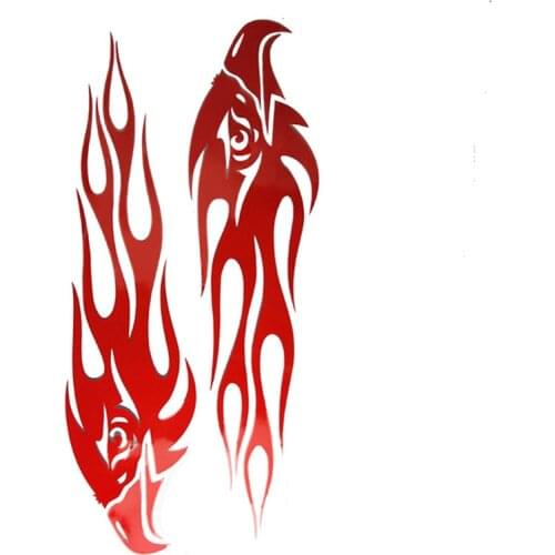 Motorcycle Reflective Sticker Pair Mount Eagle Flame Sticker Personality Cartoon Animal Sticker Reflective Motorcycle Sticker