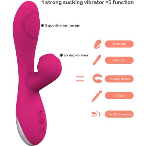 High Quality Multispeed Women G-Spot Vibrator Sucking Massager Stimulation USB Rechargeable Adult Sex Toy for Couples
