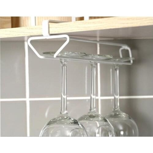 2pcs Wine Glasses Holder Wine Goblet display Rack Kitchen Bar Wall Hanging fashion Champagne Wine Rack Glass Cup Holder Storage