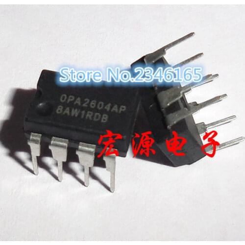 5PCS OPA2604AP DIP8 OPA2604A DIP OPA2604 DIP-8 2604AP Dual FET-Input, Low Distortion OPERATIONAL AMPLIFIER