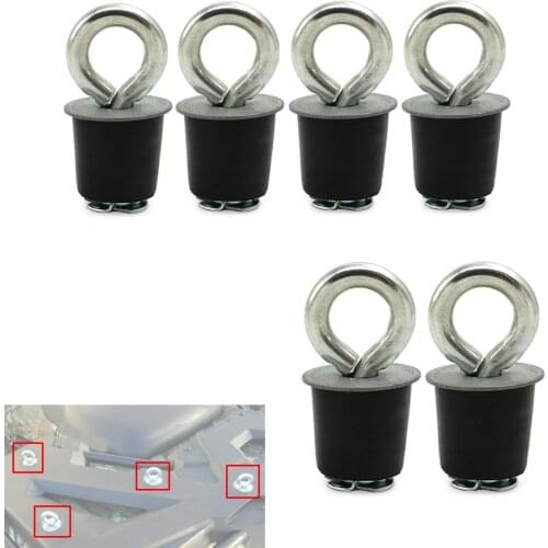 6pcs Lock and Ride Type Tie Down Fasteners For Polaris Sportsman RZR ACE ATVs Snowmobile Cargo Racks and other ATVs w/ 1" hole