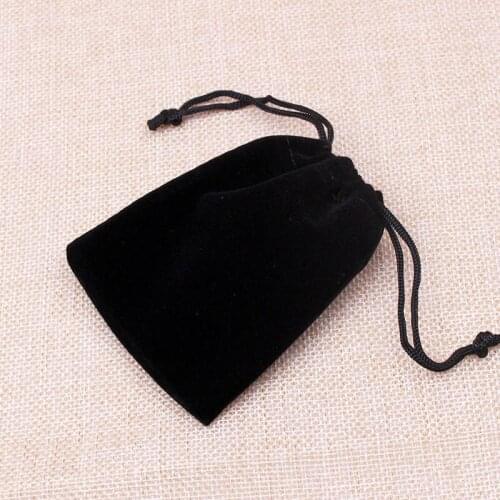 20pcs/lot Black Velvet Bags 10*12cm Pouches Jewelry/MP3/Phone Packing Bags Candy/Wedding Gift Bags Free Shipping
