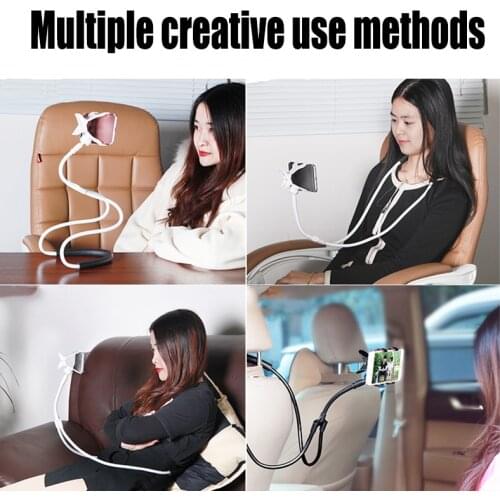 Lazy Neck Decorative shelves Bed Phone Holder Stand Universal 360 Degree Rotation Desk Mount Anti-skid Bracket for Phone