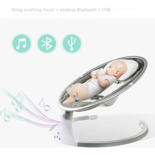 Baby Electric Cradle Appease Swing Bed Newborn Smart Rocking Chair Infant Shaker With Music