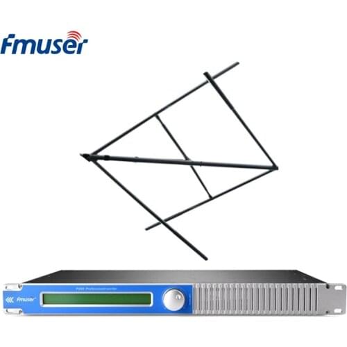 FMUSER FMT5.0-150H 100W 150W FM Transmitter Kit FM Broadcast Transmitter+Circular Polarized Antenna+30m Cable For Radio Station