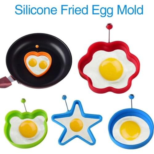 Egg Tools Silicone Pan Fried Eggs Owl Panda Model Kitten Shape Mold Pancake Shape Fried Egg Poached Gadget Kitchen Tool