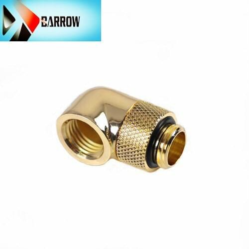 Trolley gold black white silver elbow. G1 / 4'' threaded 90 degree swivel joint, water cooled adapter TWT90-v2.5