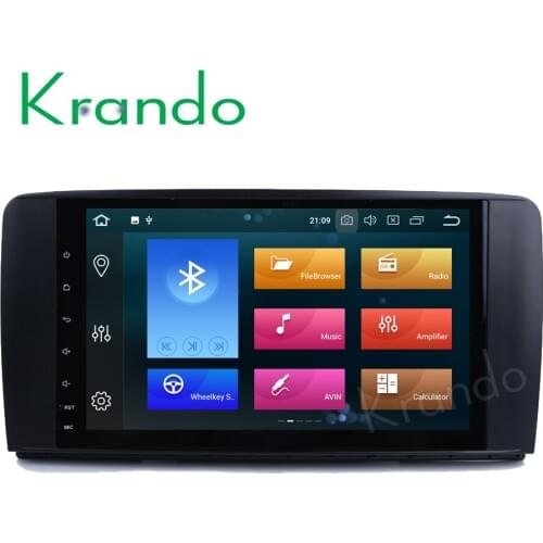 Krando Android 8.0 9'' 32GB ROM car radio for benz R class RW251 2006-2012 gps navigation player Steering wheel control dab