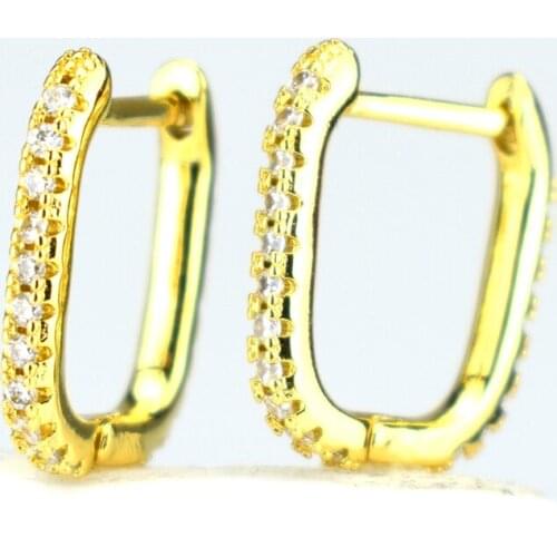Summer Womens Classic Square Earrings Rectangle Earrings Luxury Trend CZ Party Earrings Jewelry