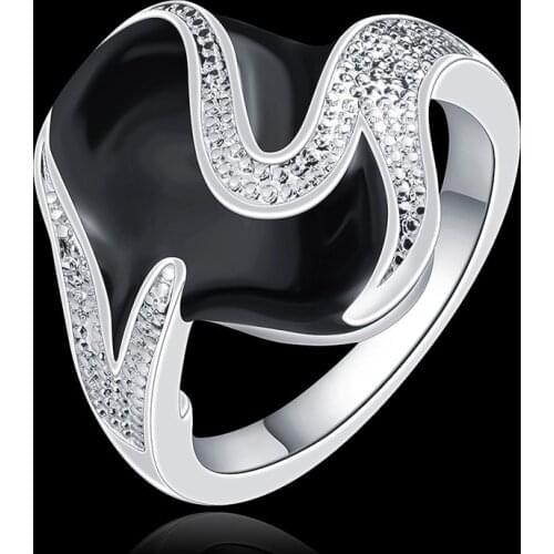 Hot sale Lady cute nice fashion beautiful women Silver color Rings Jewelry free shipping factory price R667