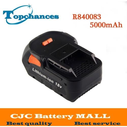 High Quality Newest 18V 5000mAh Li-ion battery for RIDGID R840083 CS0921 R84008 AC840084 L1830R For AEG Series Battery
