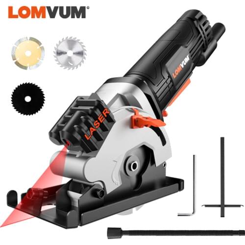 LOMVUM Mini Circular Saw With Laser Blades Power Tools Electric Tools 480W Electric Saw Multifunctional For Wood Metal Cutters