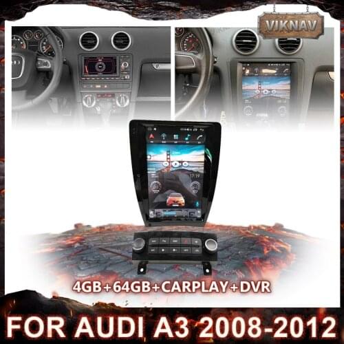 For Audi A3 2008-2012 Android Radio Tape Recorder Car Multimedia Player Stereo Head Unit GPS Navigation 2din Autoradio HD Screen