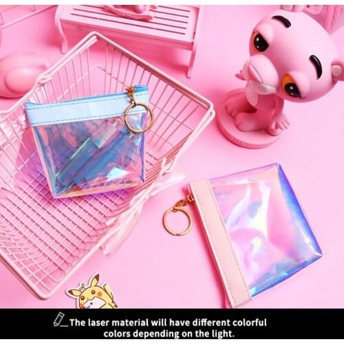 Cute Transparent Coin Purse PVC Jelly Change Wallet Clear Girl Money Card Pouch