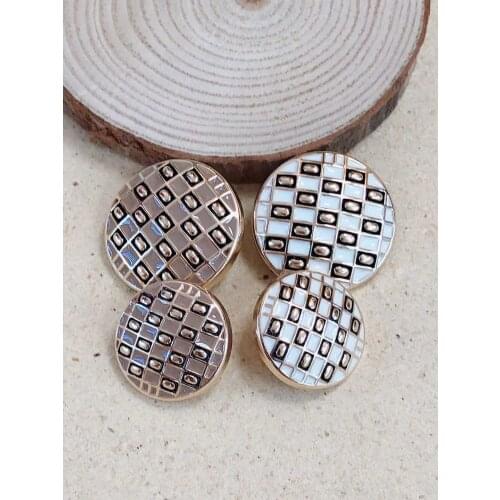 Fashion metal gold button,DIY handmade clothing accessories, coat Suit clothes Sewing shank buttons , 10pcs