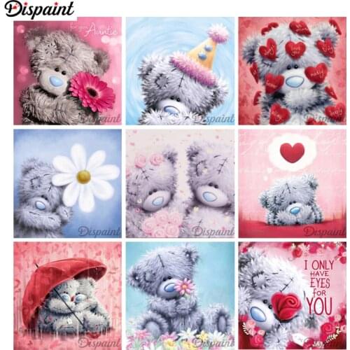 Dispaint Full Square/Round Drill 5D DIY Diamond Painting "Cartoon bear" 3D Embroidery Cross Stitch 3D Home Decor Gift