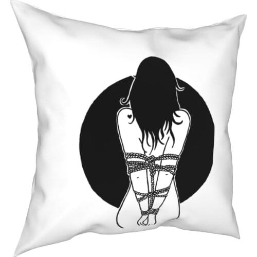 Bind Shibari pillowcases Car BDSM Dominant Subjective Slave games Sexy Sub pillows Case Creative throw pillows Case 45*45cm