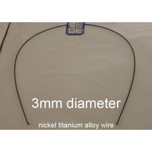 3mm diameter nitinol Memory wire Medical NiTi shape memory line chromel alloy nickel titanium alloy wire Fishing gear tip bar