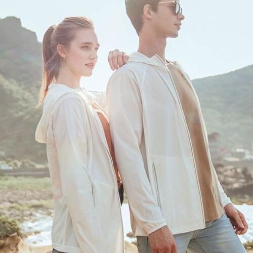 UPF40+ Outdoor Long Sleeve Sun Protection Clothing Men Women Summer Thin Ice Silk Breathable Anti-UV Hiking Fishing Clothes