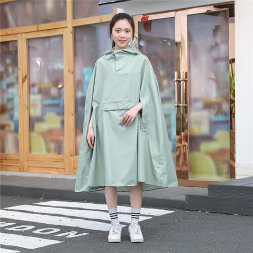 Raincoat Women Men Waterproof Trench,Rainwear Outdoors Cycling Hiking Rain Poncho Cloak Chubasqueros With White Coating Inside