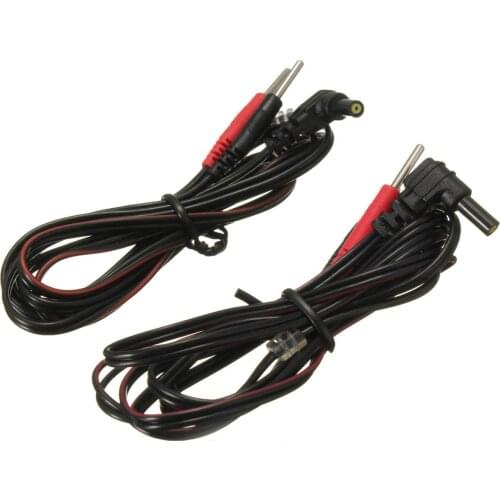 Replacement Electrode Lead Wires Standard Pin Connection Cables 2mm For Tens / Ems Massage Digital Therapy Machine