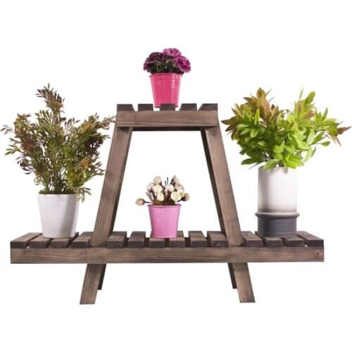 Modern Woodensa Solid Wood Flower Pot Stand Flower Rack Balcony Jardiniere coffee table table basse