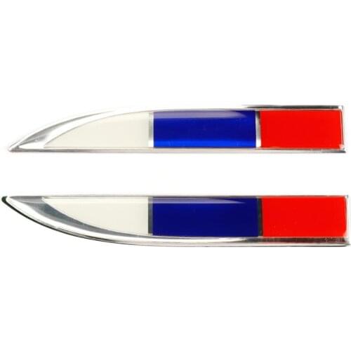 TAIHONGYU Universal 3D Russain Flag Metal Car Side Fender Knife Stickers Emblem Badge Decals Trim Styling