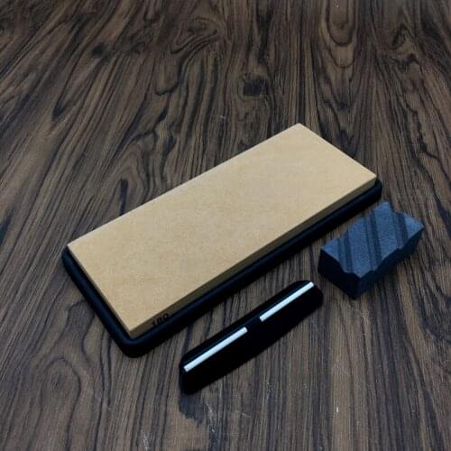 Sharpening stone Kitchen knife sharpener correction stone honing stones Single-side White alundum angle guide whetstone