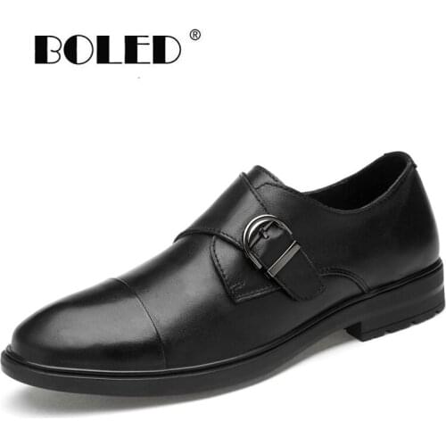 Retro Style Handmade Men Shoes Classic Formal Shoes Pointed Natural Leather Shoes Men Oxford Business Dress Shoes Dropshipping