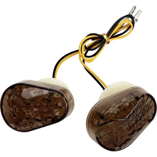 1 Pair Universal Motor Turn Signal Lamps Indicator Lights Motorcycle Accessories Motorcycle Lighting For Kawasaki Amber Light